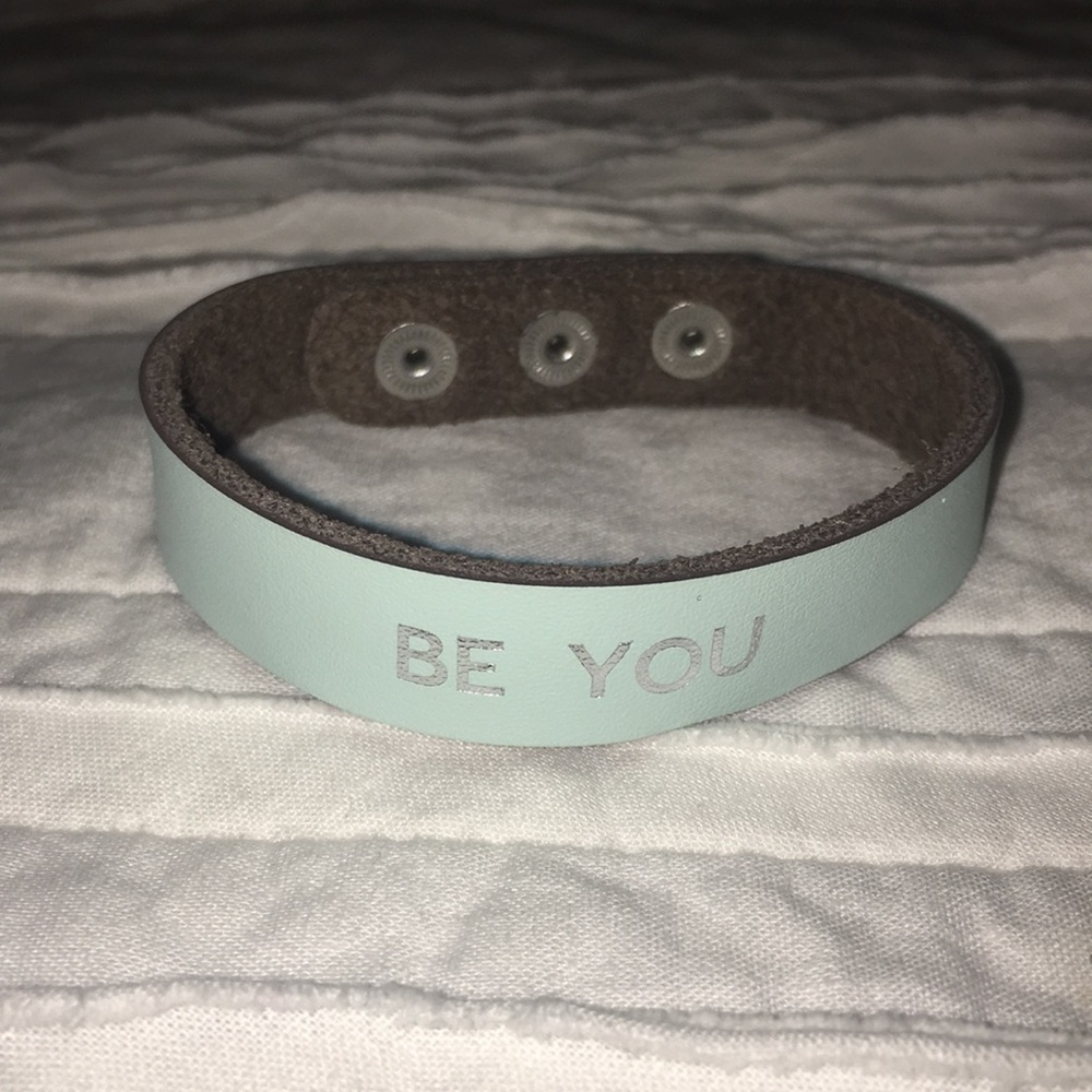 THIRTY ONE 31 TEAL BE YOU LEATHER BRACELET